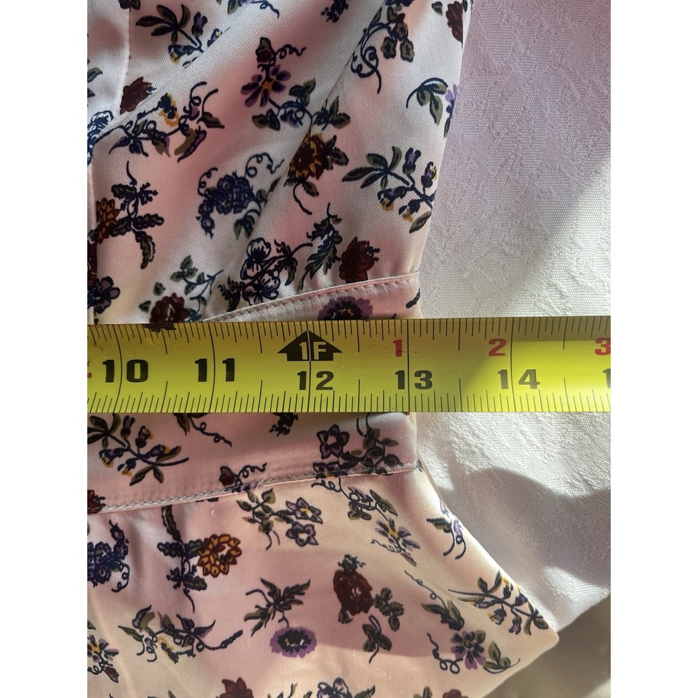 Women's Lauren Ashley X UO Mini Satin Floral Ruffled Twee Cottagecore Dress S-P - Picture 5 of 11